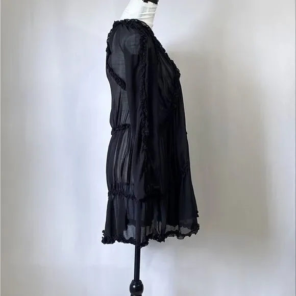 Aurum Chiffon Minidress size 2 - Picture 5 of 11